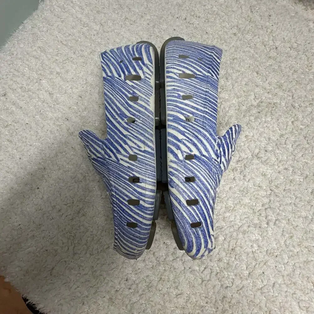 Floafers Kids Prodigy Driver Crayola Blue Scribble Water Shoes Size 4